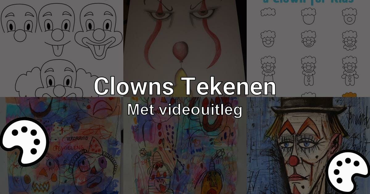 Clown Tekenen Met Videouitleg Tekenen Nu