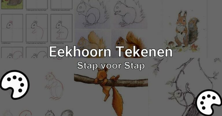 Eekhoorn Tekenen Stap Voor Stap