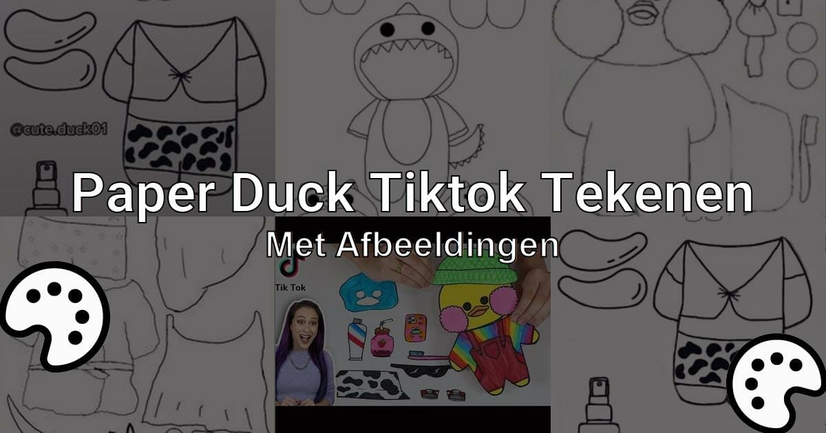 Paper Duck Tiktok Tekenen Met Afbeeldingen Tekenen Nu