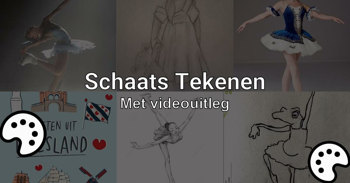 Schaats Tekenen Met Videouitleg Tekenen Nu