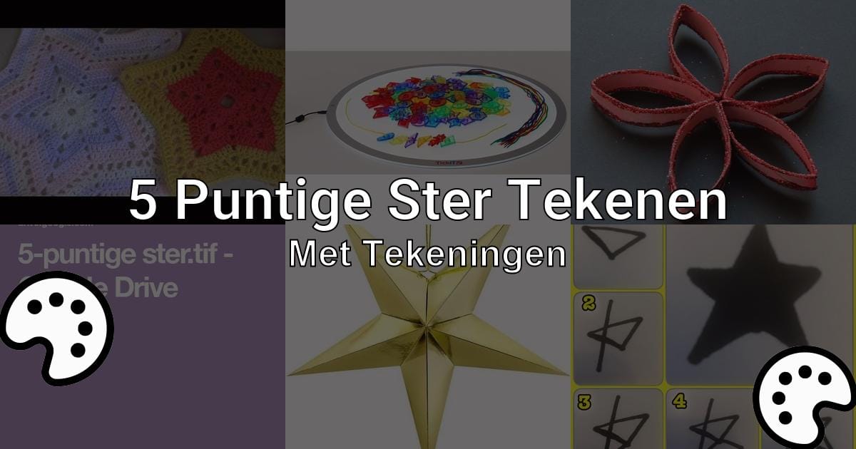 5 Puntige Ster Tekenen (Met Tekeningen) - tekenen.nu