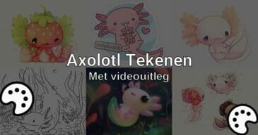 axolotl tekenen