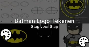 batman logo tekenen