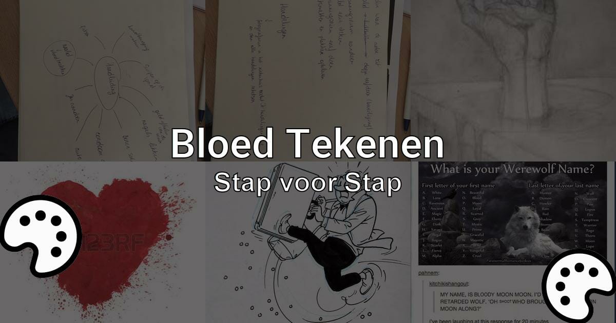 Bloed Tekenen Stap Voor Stap Tekenen Nu