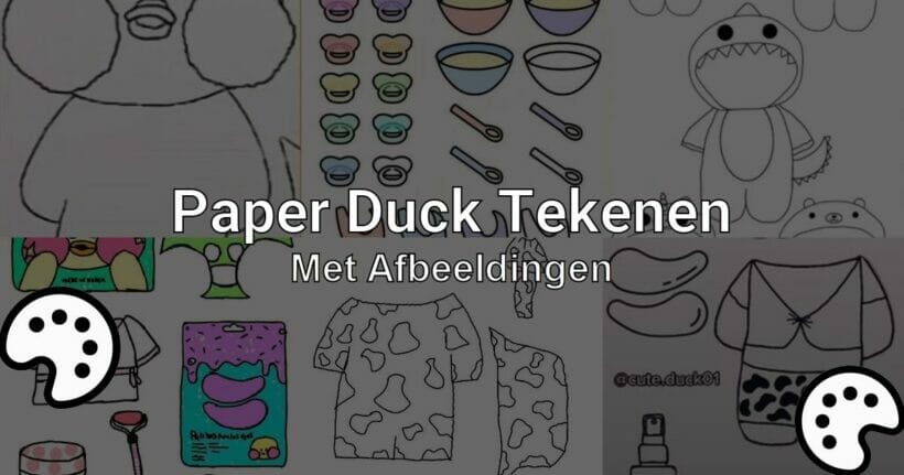 paper duck tekenen