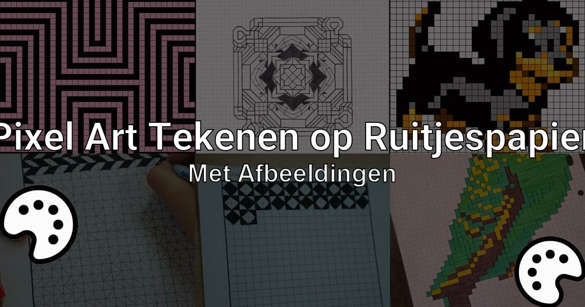 Pixel Art Tekenen Op Ruitjespapier Met Afbeeldingen Tekenen Nu